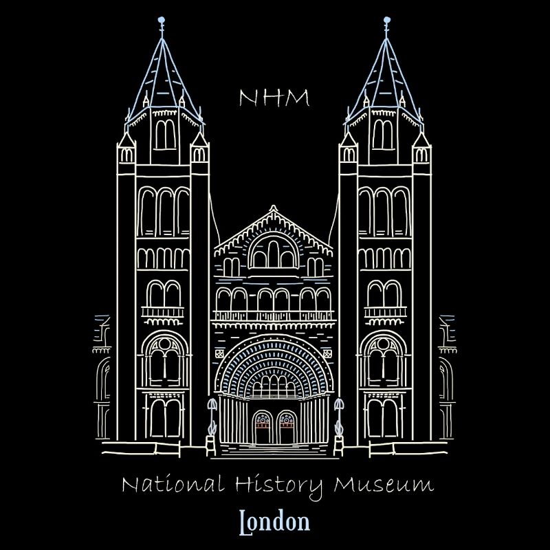 London, Natural History Museum NHM, Drawing, UK