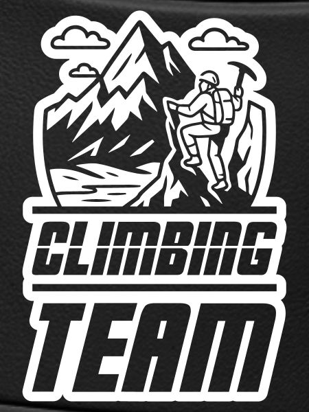 Mountaineering Team Climbing