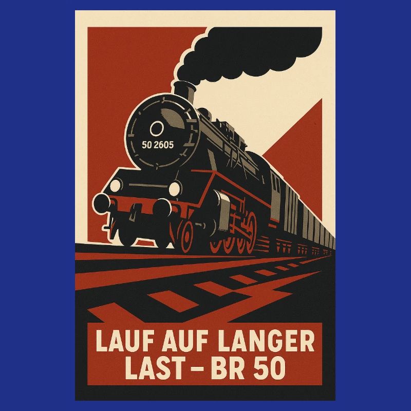 Railway Run on Long Load Freight Train