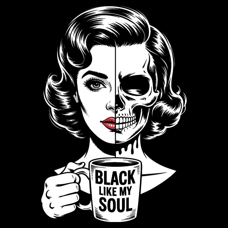 Noir comme mon âme ! Goth Café Emo Girl