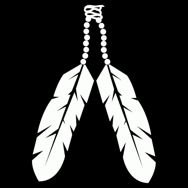 Conception de pendentif en plume autochtone