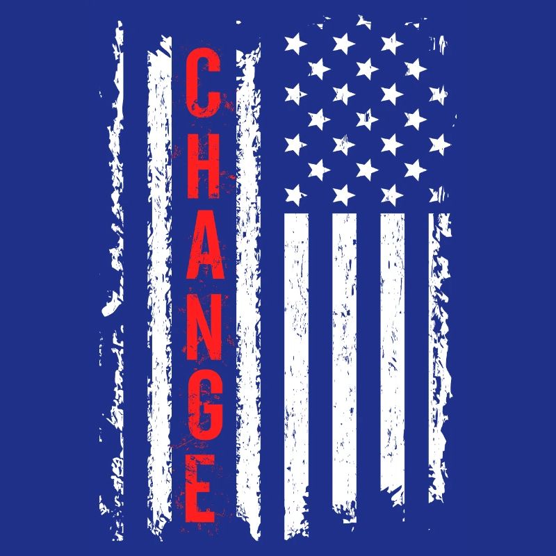 Drapeau américain créatif avec effet de choc