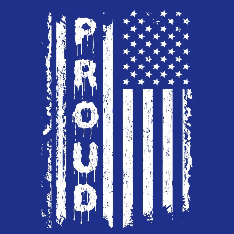 Drapeaux américains et graphiques de texte