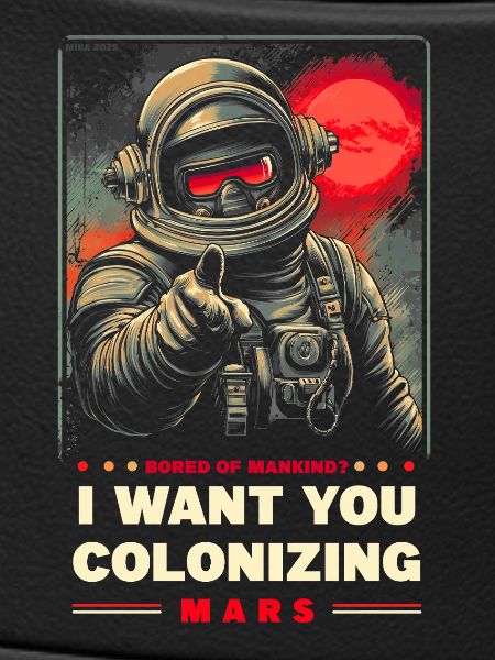 Mars Kolonisierung Werbeposter