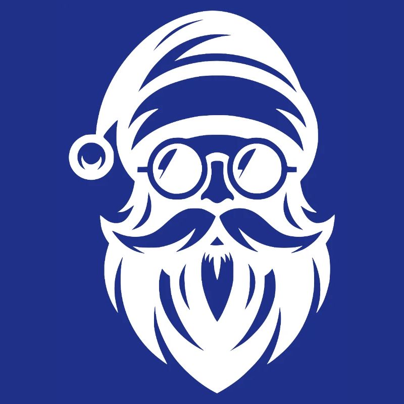 Weihnachtsmann Silhouette Ich bin der coole Claus