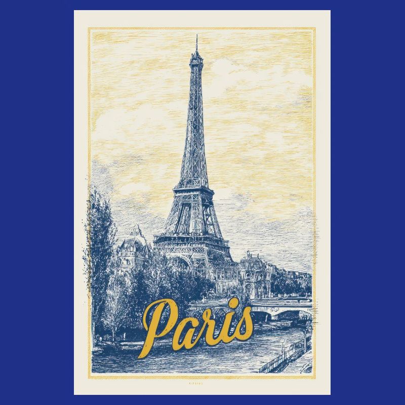 Pariser Eiffel-Bauplan