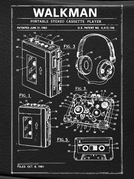 Walkman Blueprint Schematic
