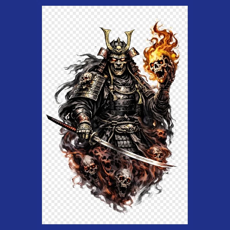 Flammenschädel-Samurai