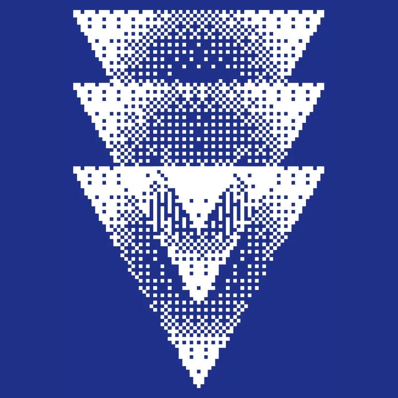 Halftone Triangle Cascade