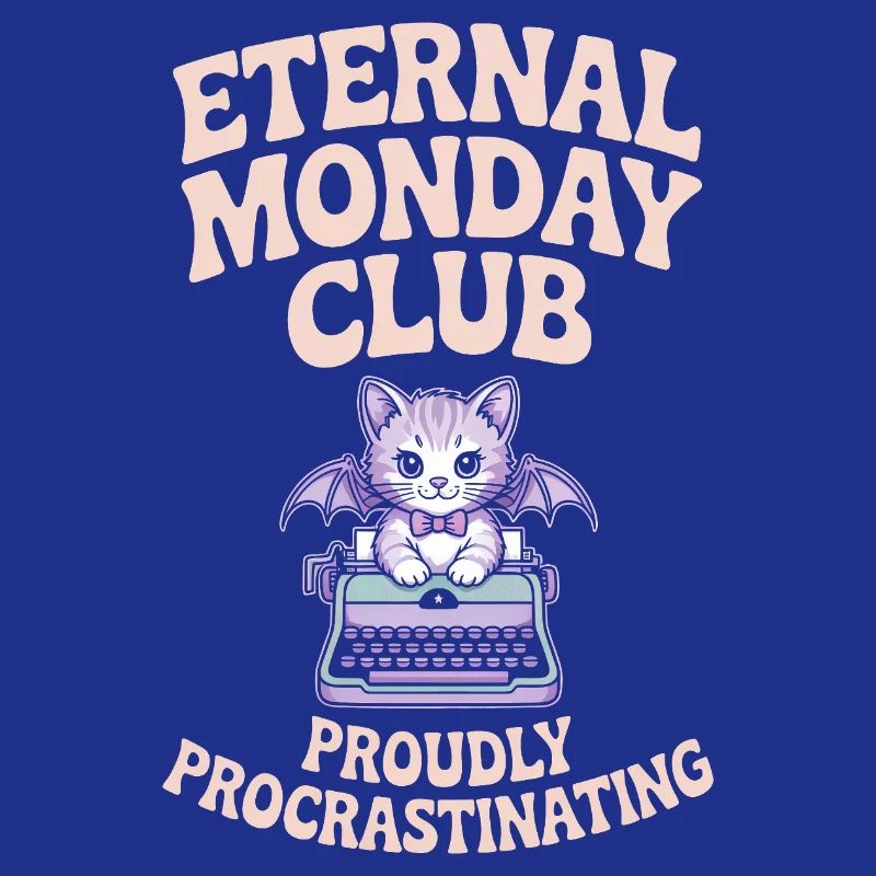 Club du Lundi Éternel Chat Procrastination