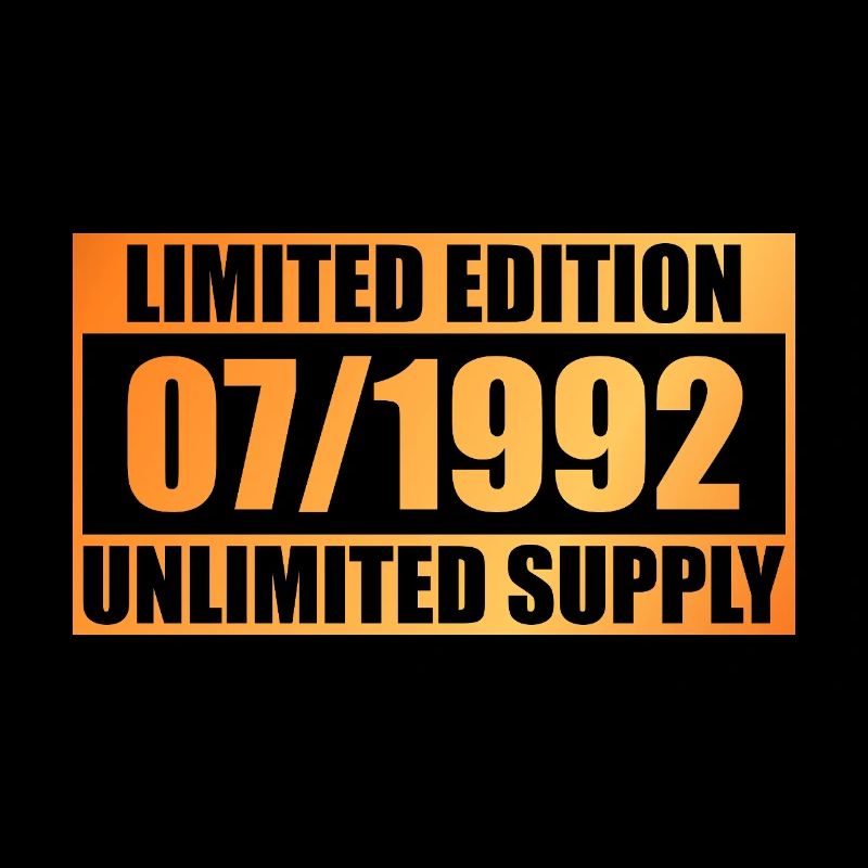 33e anniversaire Édition limitée - ꝏ Approvisionnement 07/1992