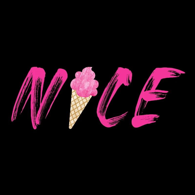 pink raspberry strawberry cream cream cone nice nice