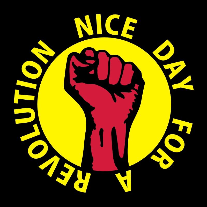3 colors - nice day for a revolution - against