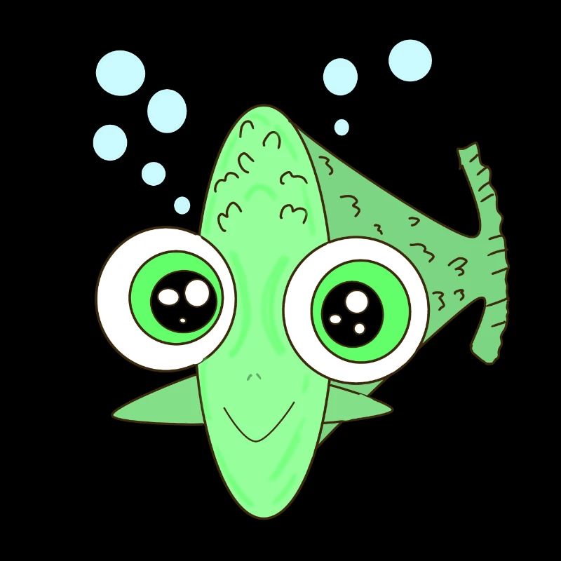 Fish Fish Glubschaugen Comicstyle Aquaristics