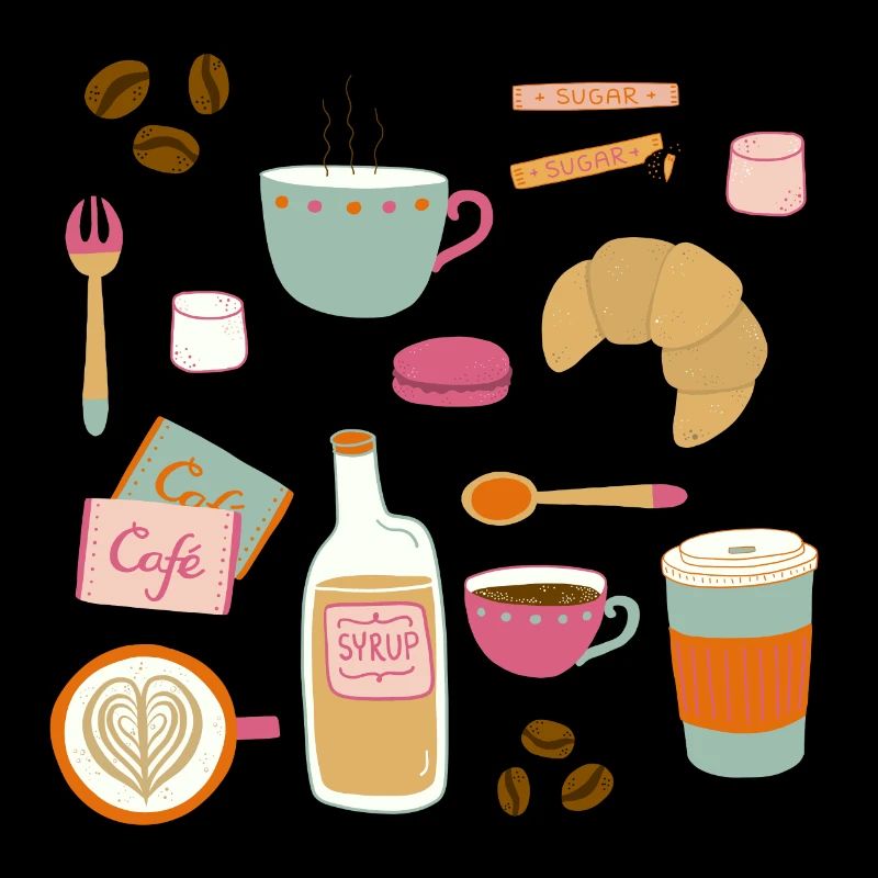 Drawing Coffee in a Cafe