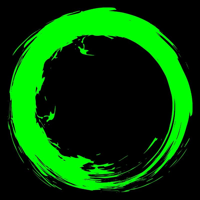 Circle Design Vector New Variant Round Green New