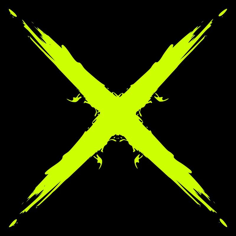 Croix design vectoriel jaune