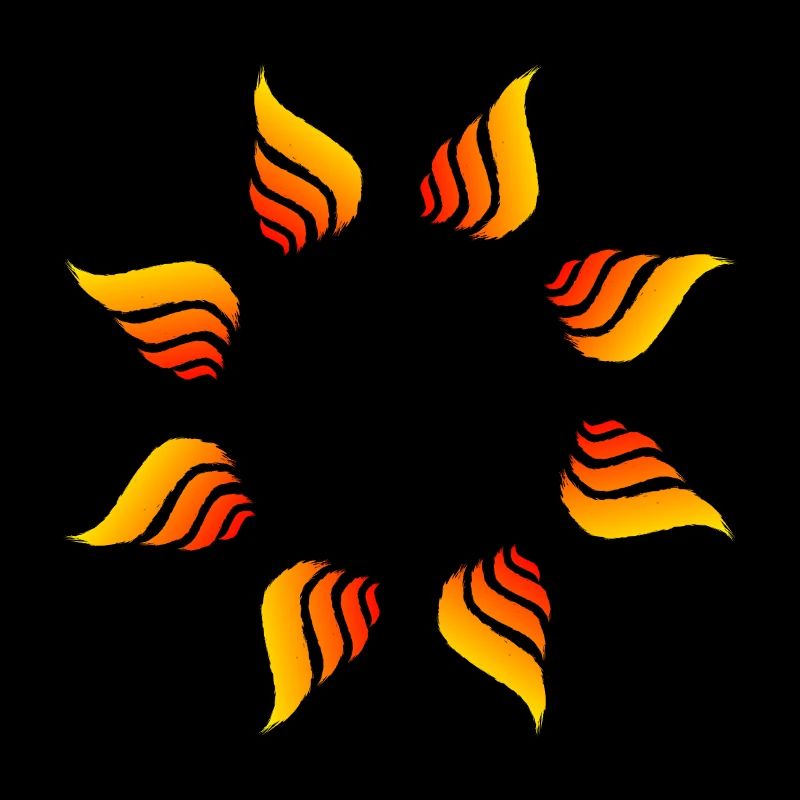 Fire circle circle shape