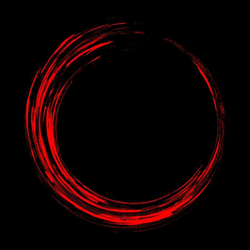 Circle Design Style New Red