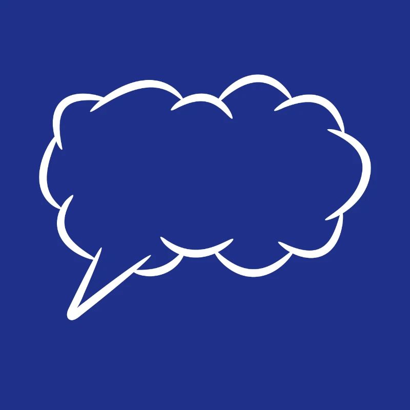 Speech bubble thought bubble