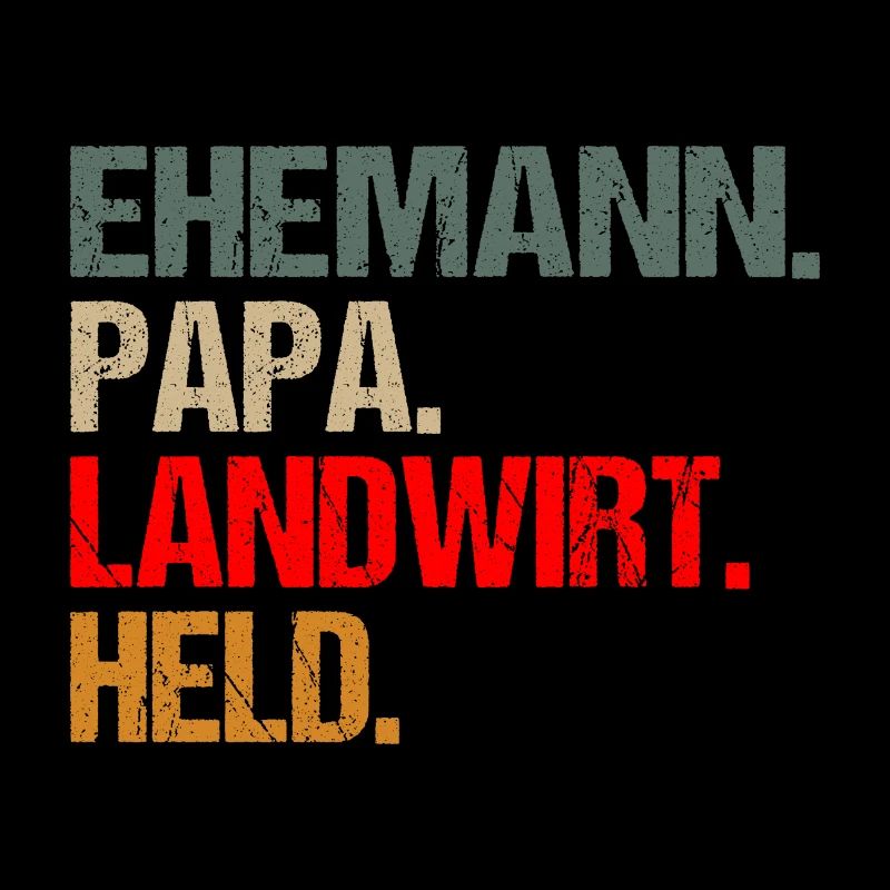 Ehemann Papa Landwirt Held Spruch Geschenk Ides