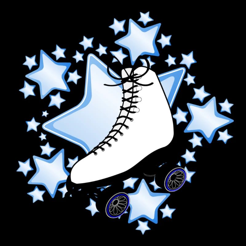 Figure skating star blue