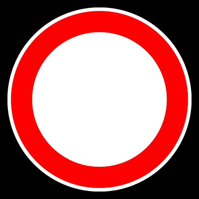 Round traffic sign sign template