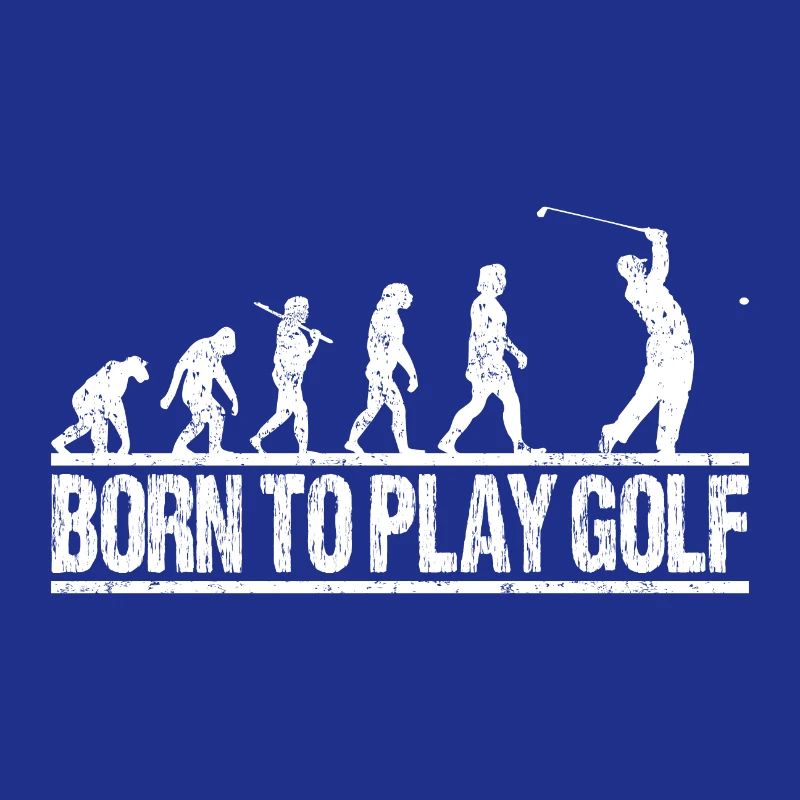 Golf Tee Evolution Funny pour les golfeurs