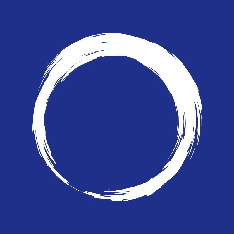 Circle icon brush white