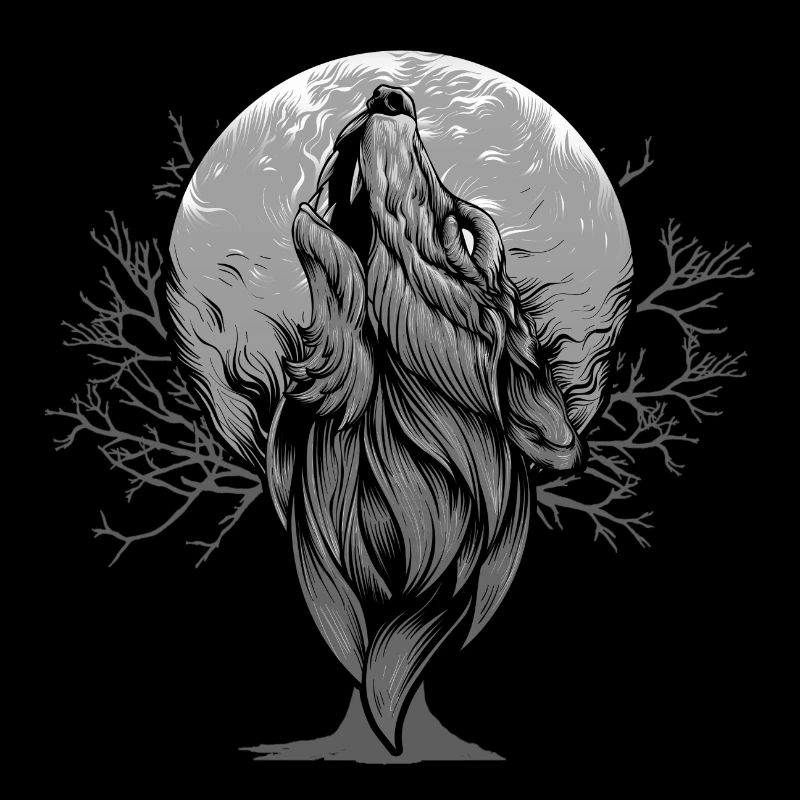 Werwolf Wolf Vollmond Geschenke