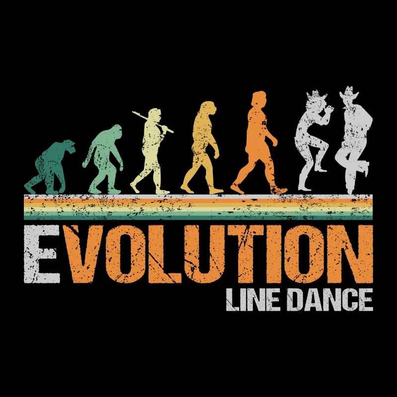 Linedance Western Country Dancing Evolution Retro