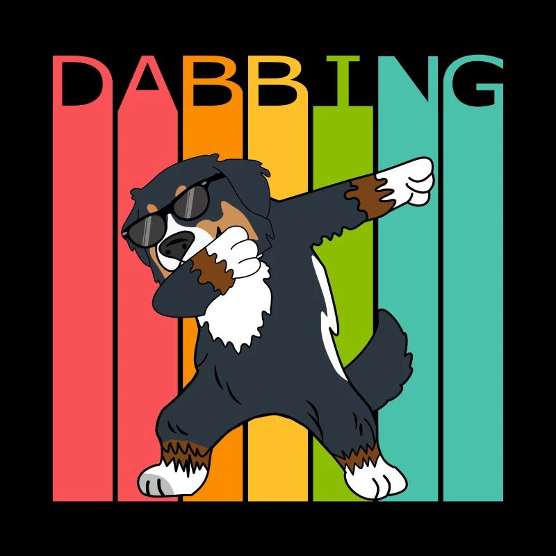 Bouvier Bernois Bernois Dabbing Dancing Retro