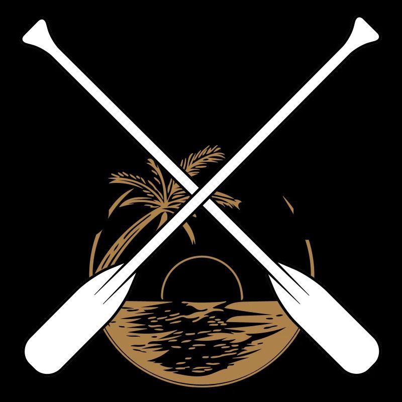 Stand up paddling Sunset retro