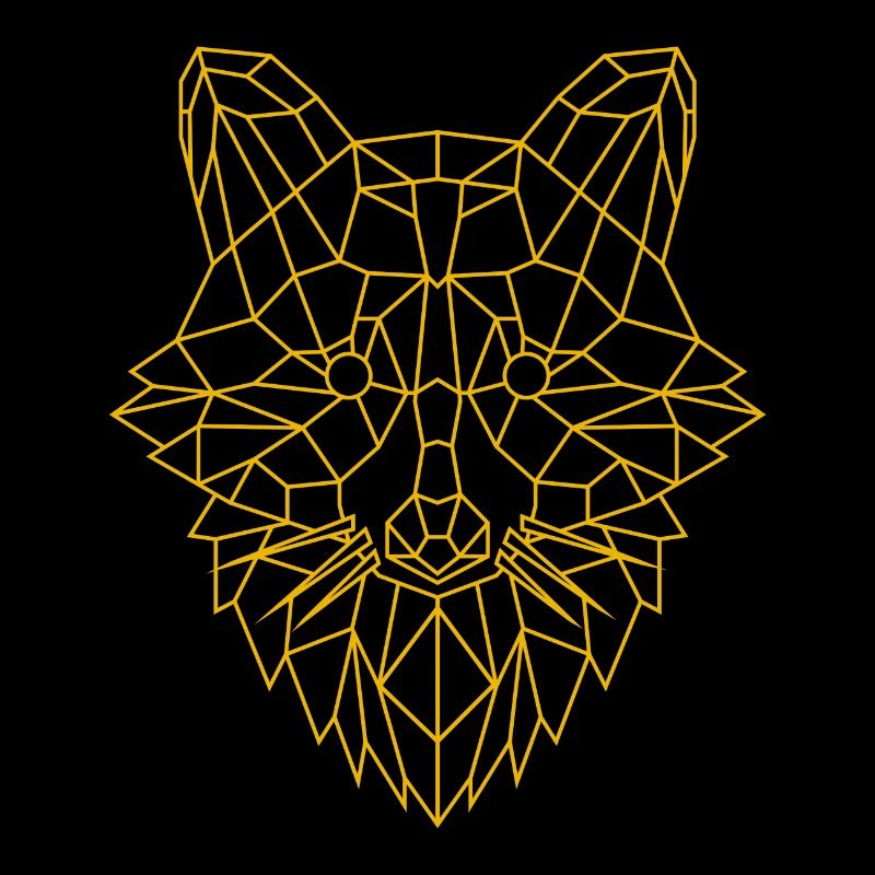 Raccoon Geometric with Polygon Art Art