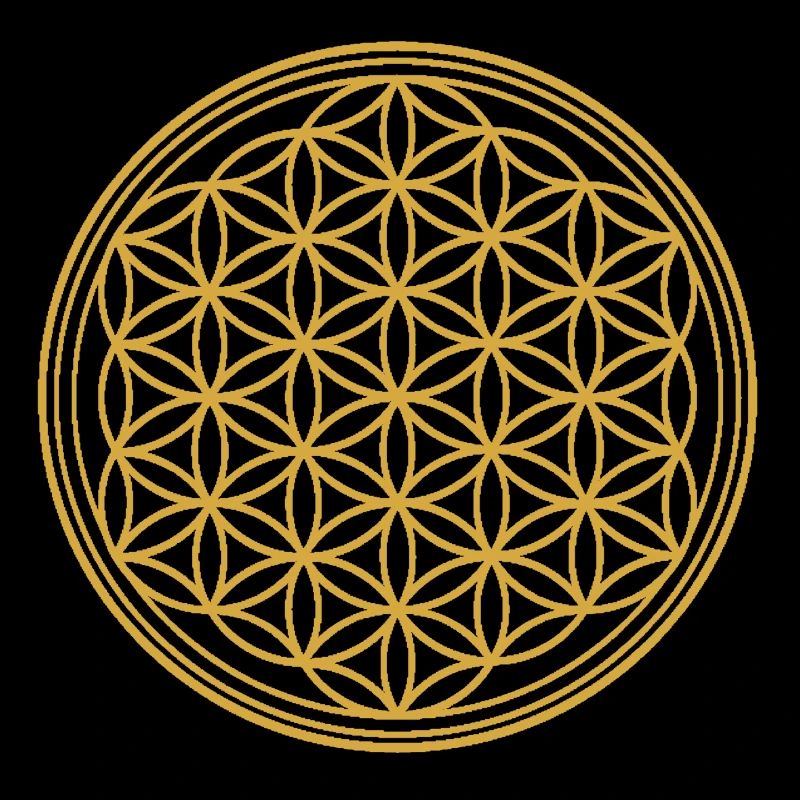 Fleur de vie or - protection et harmonisation