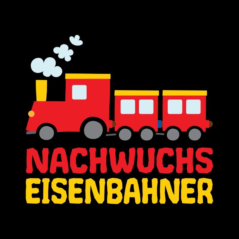 Nachwuchs Eisenbahner Eisenbahn Dampfzug Lok Rot