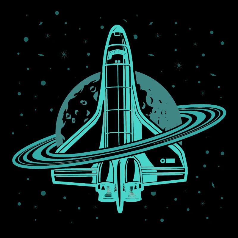 Space Shuttle Space Saturn Planet Moon Space