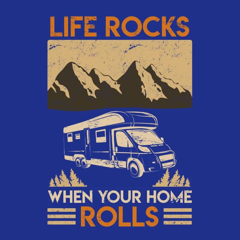 Wohnmobil Camper Spruch Camping Geschenk Retro