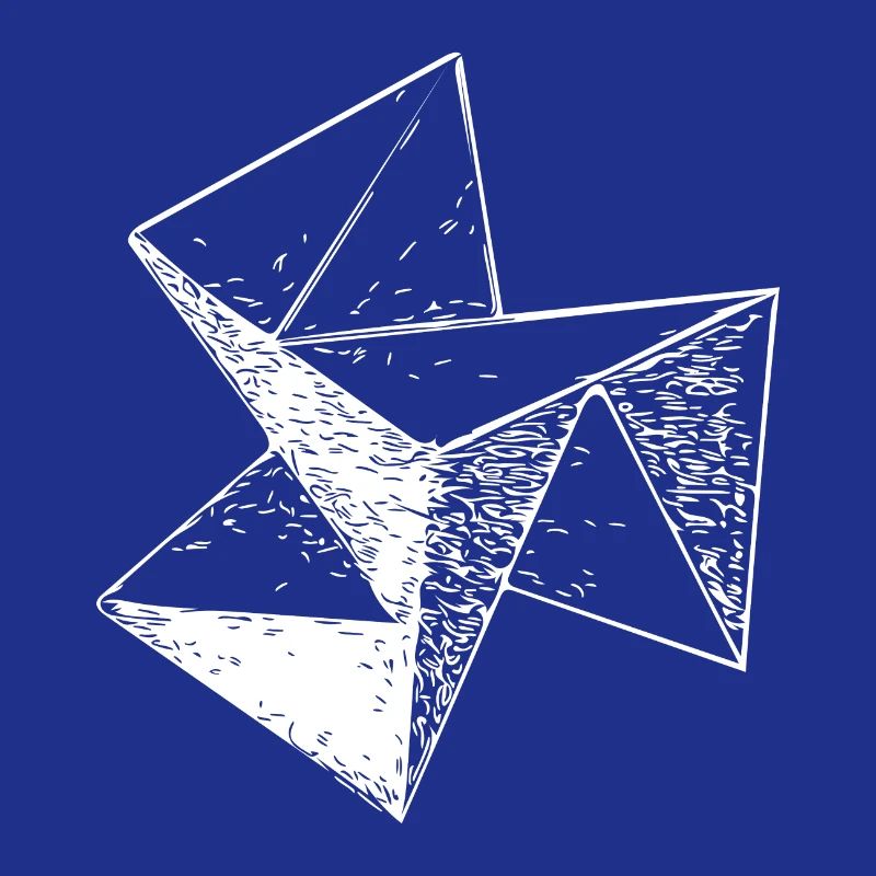 3d Triangle Vintage Cube structure