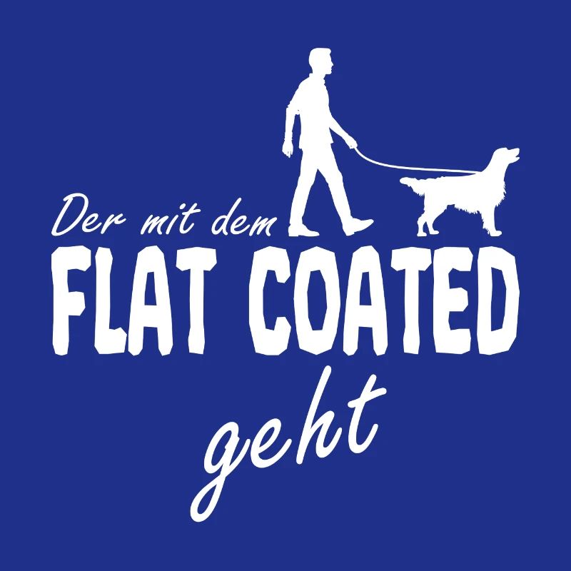Flat Coated Retriever qui va avec sort
