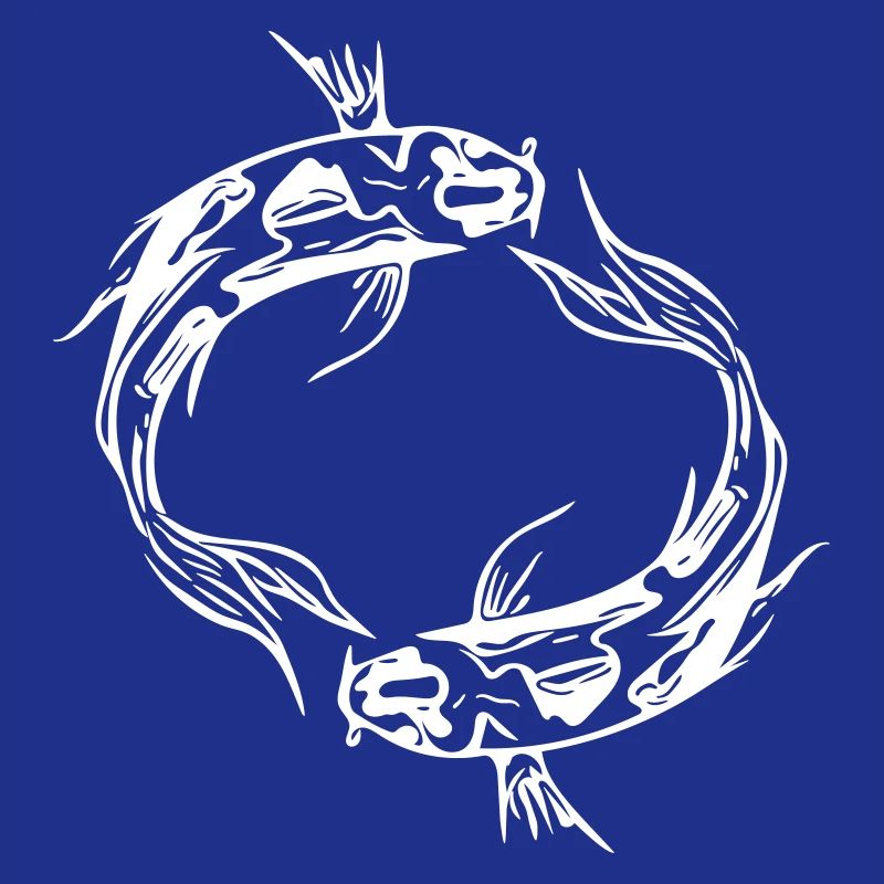 Two Vector Koi Carp Fish