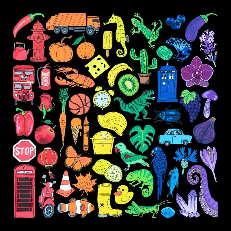 Regenbogen Farbverlauf Kleinteile