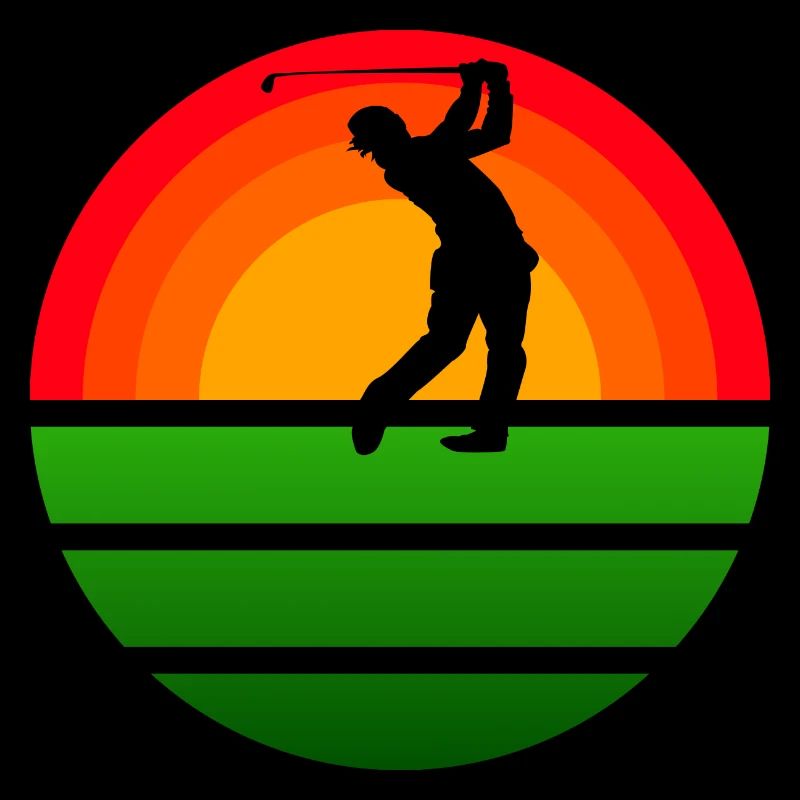 Golf Golfspieler Golfschläger Vintage Golfball