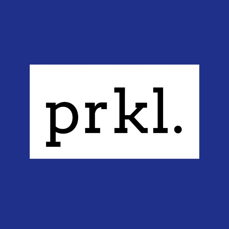 PRKL. Impression de texte noir sur blanc