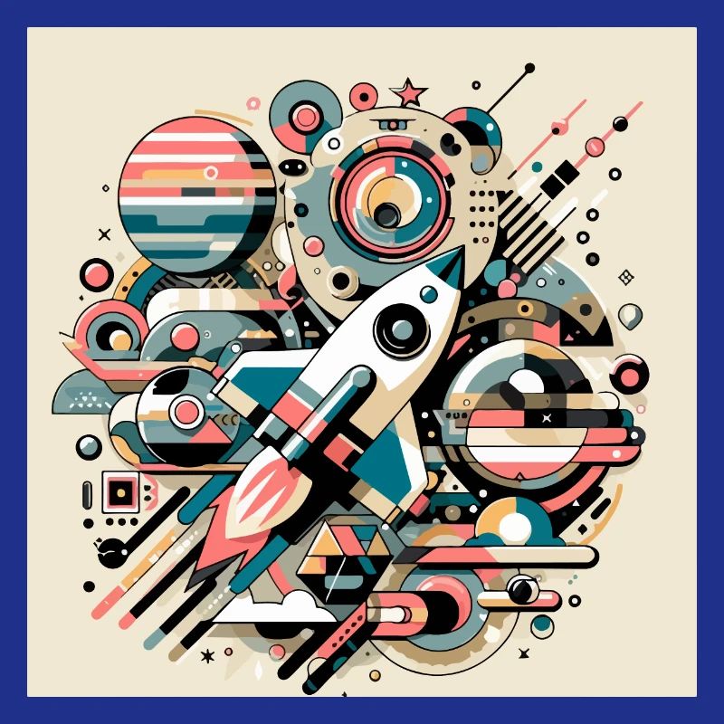 Expédition spatiale colorée