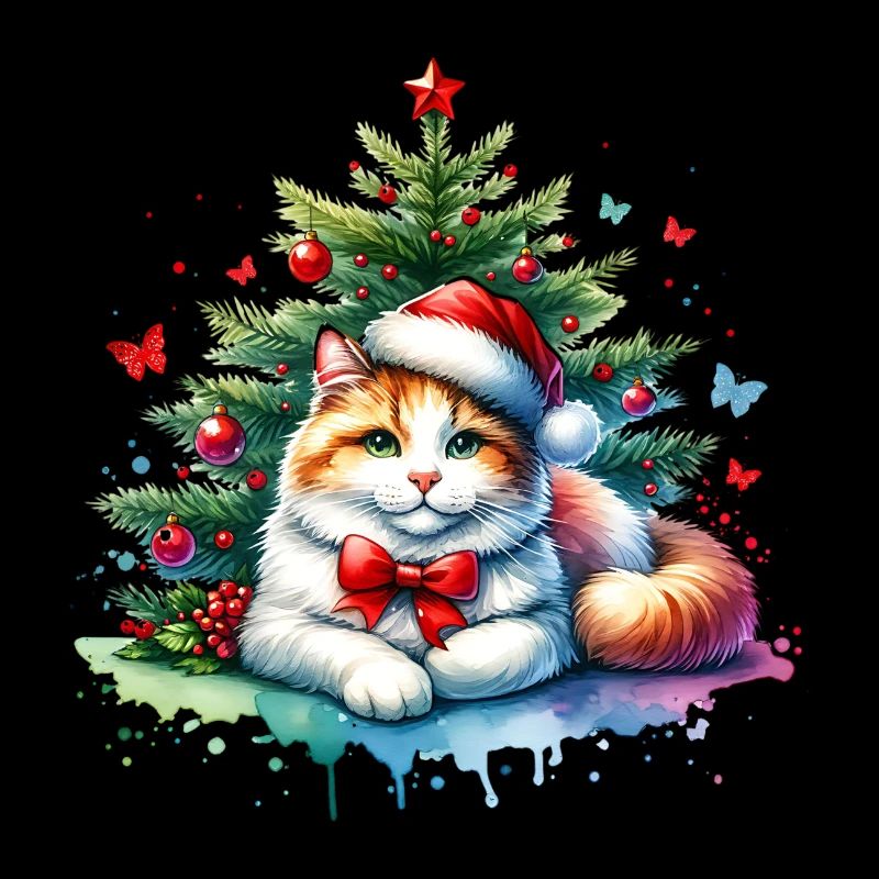 Chat mignon Noël
