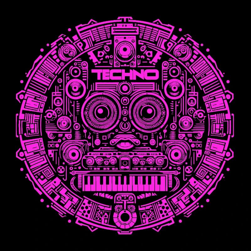 Techno Music Logo