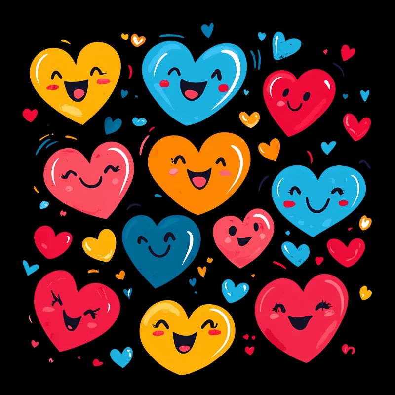 Hearts Funny Faces Valentine's Day Gift