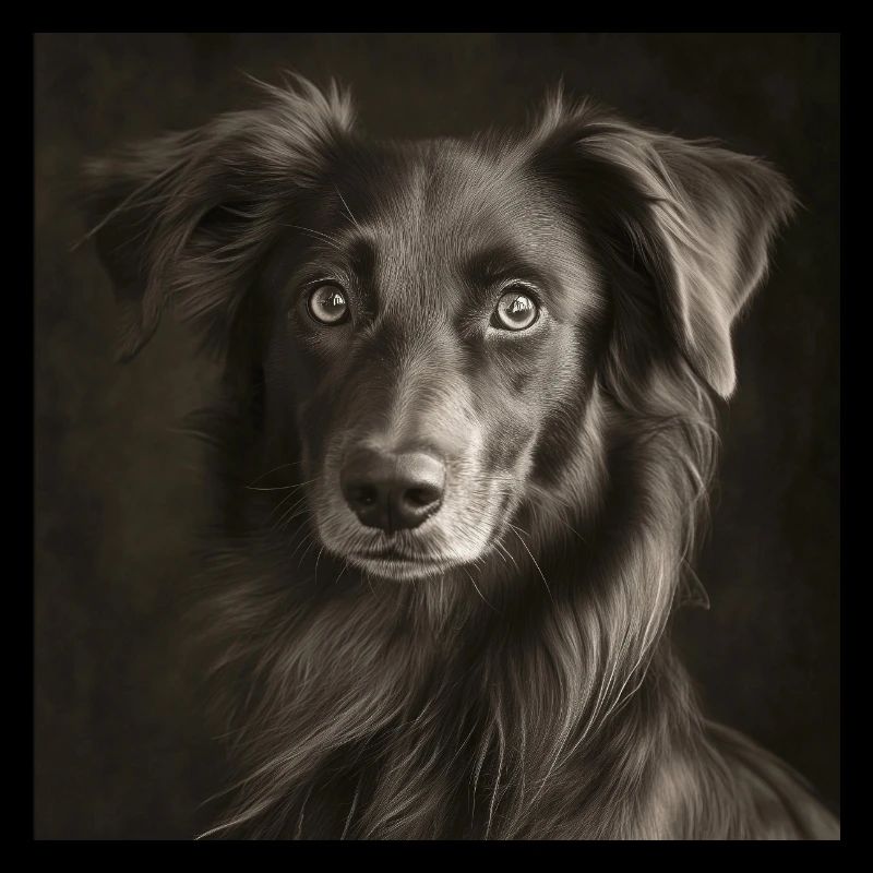 Animaux noirs - Chien mignon