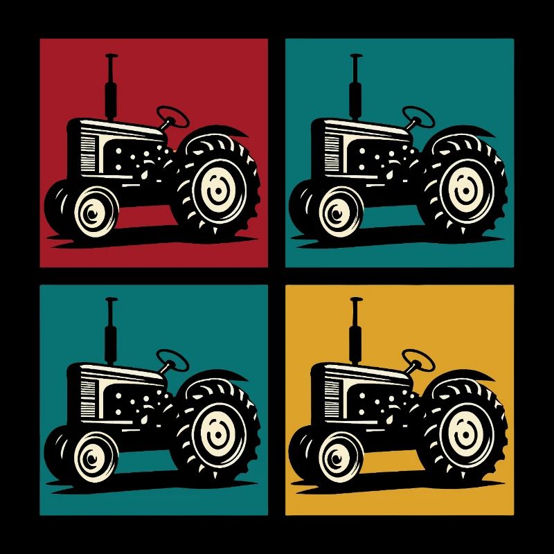 Retro vintage tractor